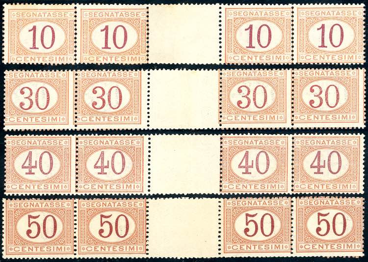 1890 - 10 cent., 30 cent., 40 ... 