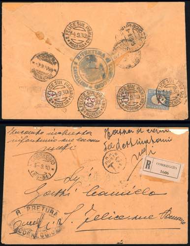 1930 - 10 cent. arancio e ... 