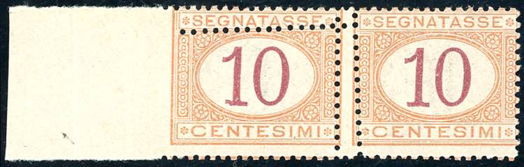 1890 - 10 cent. arancio e ... 