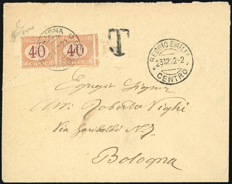 1922 - 40 cent. arancio e ... 