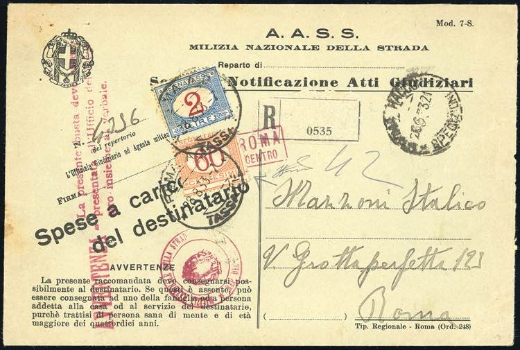 1933 - 60 cent. arancio e ... 