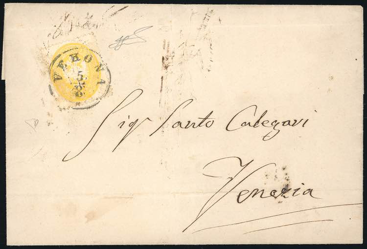 1863 - 2 soldi giallo, dent. 14 ... 