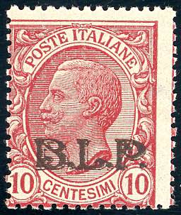 1922 - 10 cent., soprastampa BLP ... 