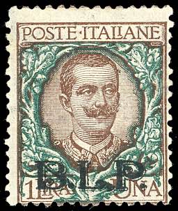 1922 - 1 lira, soprastampa BLP del ... 