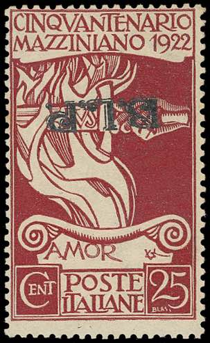 1922 - 25 cent. Mazzini, non ... 