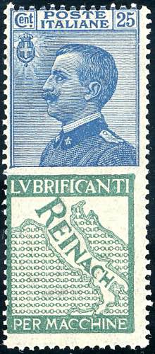1924 - 25 cent. Reinach (7), gomma ... 