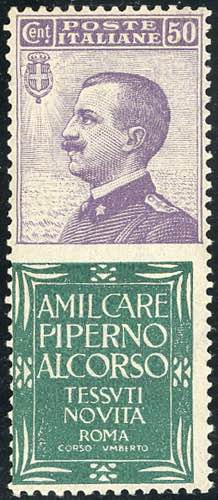1924 - 50 cent. Piperno (13), ben ... 