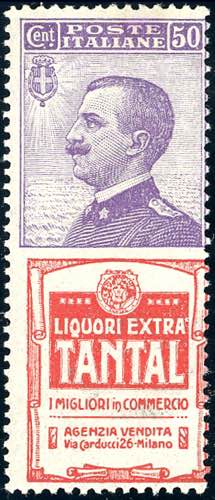 1924 - 50 cent. Tantal (18), gomma ... 
