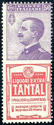 1924 - 50 cent. Tantal (18), gomma ... 