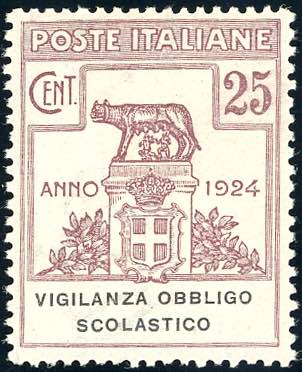 VIGILANZA OBBLIGO SCOLASTICO 1924 ... 