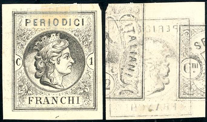 1864 - 1 cent. Periodici franchi, ... 