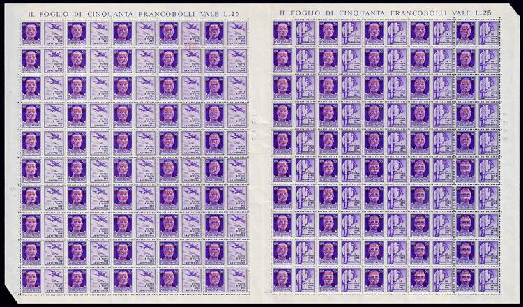 1944 - 50 cent. Aeronautica e ... 