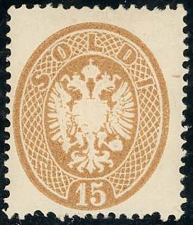 1863 - 15 soldi bruno, dent. 14 ... 
