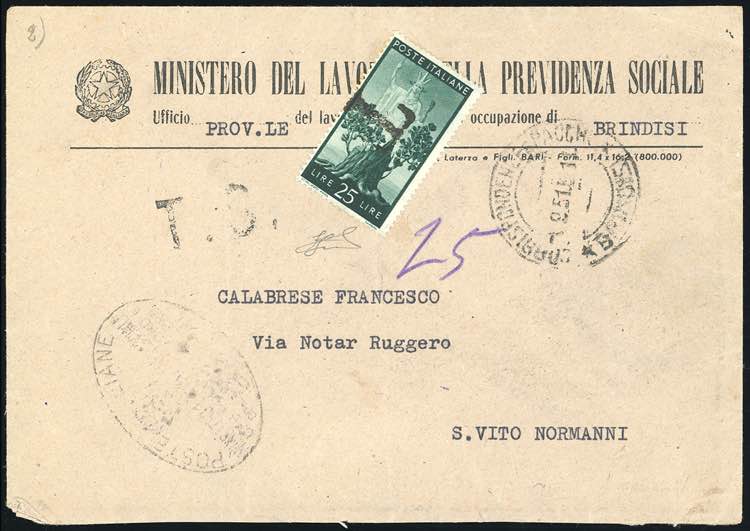 1951 - 25 lire Democratica (562), ... 