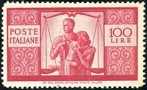 1946 - 100 lire Democratica, dent. ... 