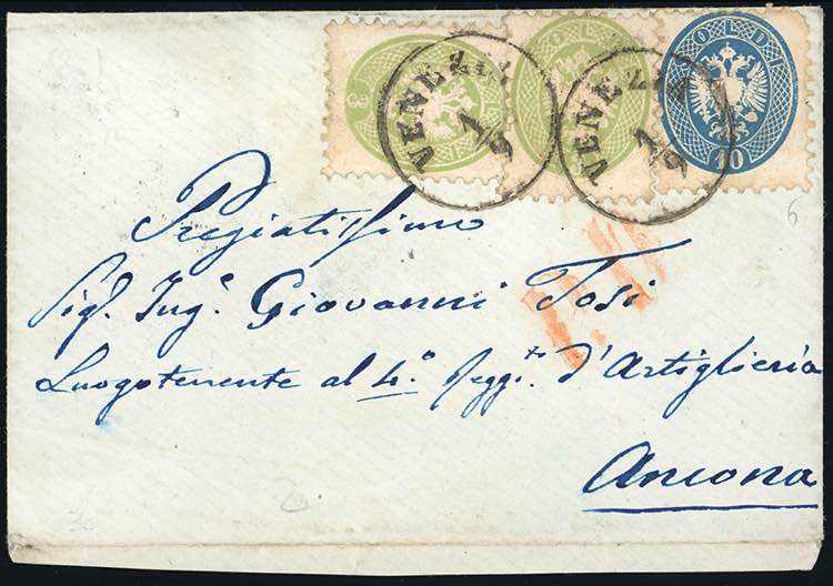1864 - 3 soldi verde, due ... 