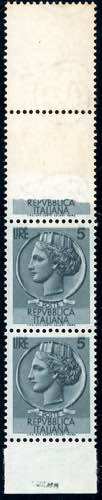 1953 - 5 lire Siracusana, ... 