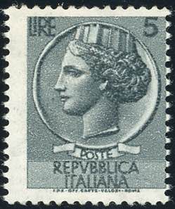 1955 - 5 lire Siracusana, ... 