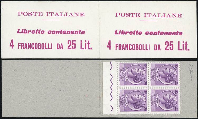1859/60 - Libretto Poste Italiane, ... 