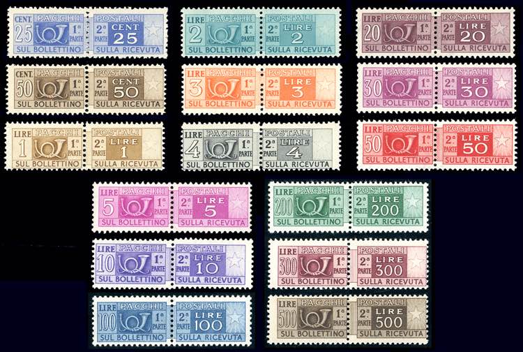 1946/51  - Filigrana ruota, serie ... 