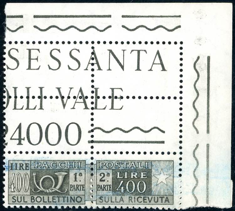 1955 - 400 lire, filigrana stelle ... 