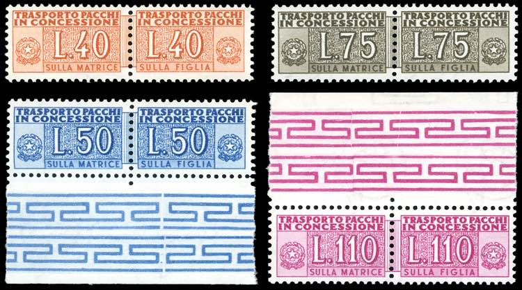 1953 - Serie completa, filigrana ... 