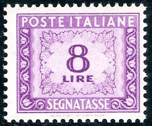 1955 - 8 lire filigrana stelle ... 