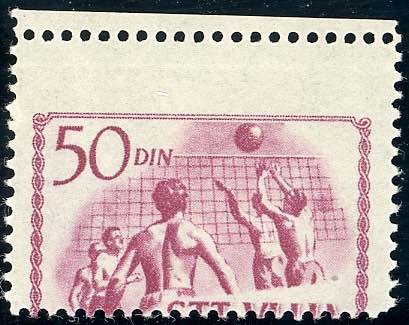 1952 - 50 d. Sport, dentellatura ... 