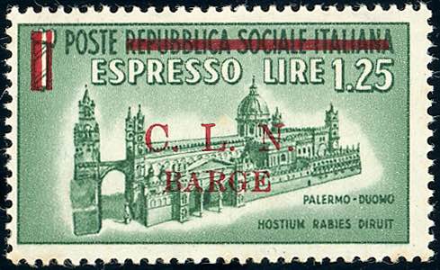 BARGE 1945 - 1,25 lire espresso ... 