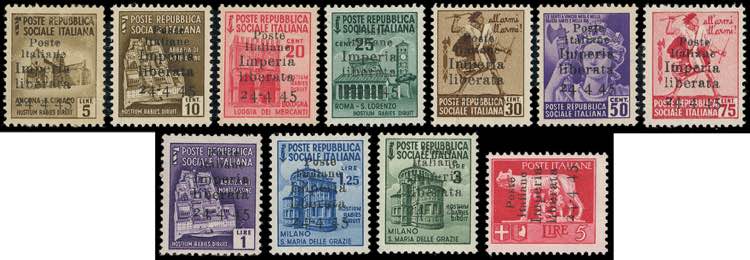 IMPERIA 1945 - Undici valori ... 