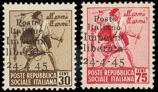 IMPERIA 1945 - 30 cent., 75 cent., ... 