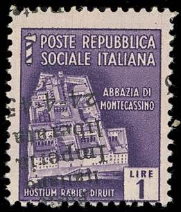 IMPERIA 1945 - 1 lira, soprastampa ... 