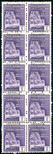 IMPERIA 1945 - 1 lira, soprastampa ... 