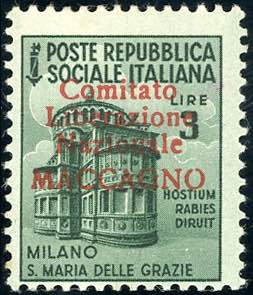 MACCAGNO 1945 - 3 lire Monumenti ... 