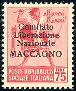 MACCAGNO 1945 - 75 cent. senza ... 