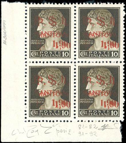 MANTOVA 1945 - 1,90 lire su 10 ... 