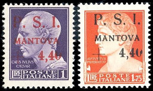 MANTOVA 1945 - 4,40 lire su 1 ... 
