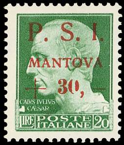 MANTOVA 1945 - 30 lire su 20 lire, ... 