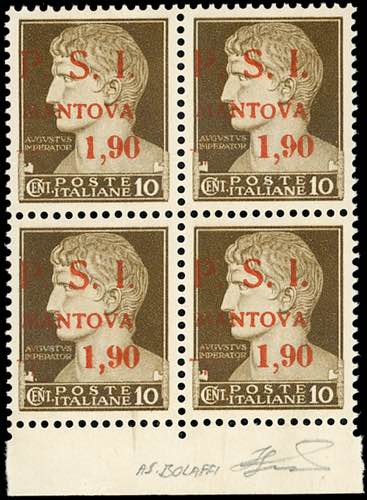 MANTOVA 1945 - 1,90 lire su 10 ... 
