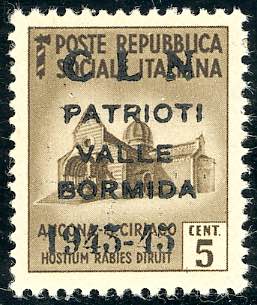 VALLE BORMIDA 1945 - 5 cent. ... 