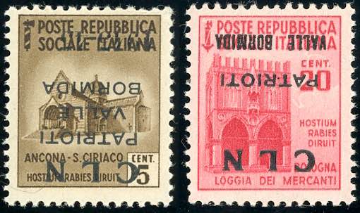 VALLE BORMIDA 1945 - 5 cent. e 20 ... 