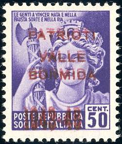 VALLE BORMIDA 1945 - 50 cent. ... 