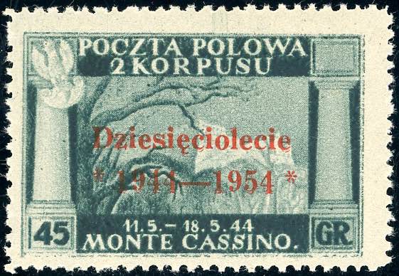 GOV. POLACCO DI LONDRA 1954 - 45 ... 