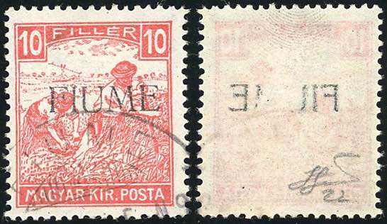 FIUME 1918 - 10 f. Mietitori, ... 