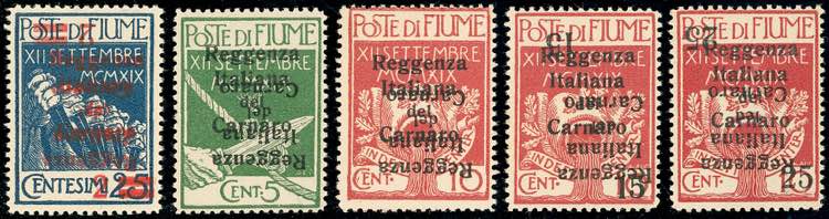 FIUME 1920 - Soprastampati ... 