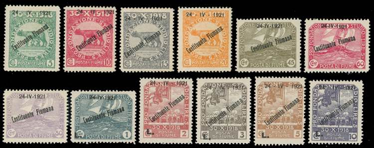 FIUME 1921 - Soprastampati ... 