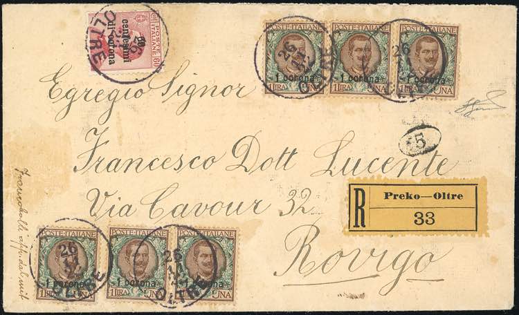 DALMAZIA 1922 - 1 corona su 1 ... 