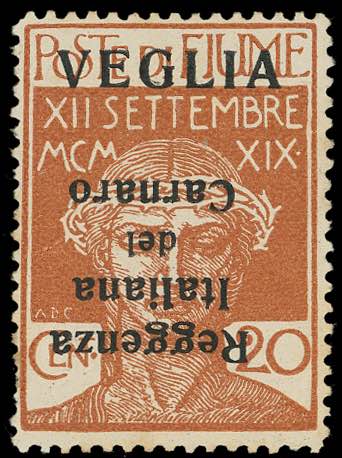 VEGLIA 1920 - 20 cent. soprastampa ... 