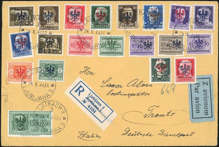 OCCUPAZIONE TEDESCA LUBIANA 1944 - ... 