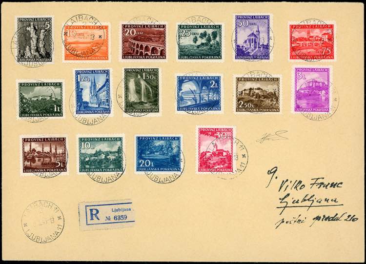 OCCUPAZIONE TEDESCA LUBIANA 1945 - ... 